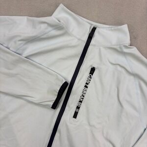 G FORE Jacket Men XL Blue Tech Cant Break 80 Full Zip Golf Performance Pullover